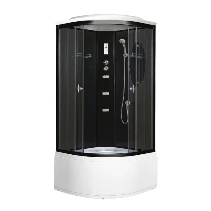 Душевая кабина Niagara Ultra NG-212-01N (100х100х220) высокий поддон(48см),черный,стекло тонированное,4 места 2120134N