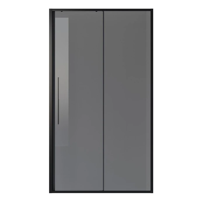 Дверь в нишу Niagara Nova NG-85-12TB (120х195) черный матовый,стекло тонированное,дверь раздвижная,1 место NG-85-12TB