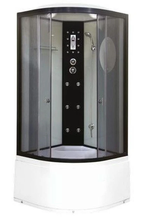 Душевая кабина Niagara Ultra NG-1908-01 (90х90х220) высокий поддон(48см),черный,стекло тонированное,4 места 19080134