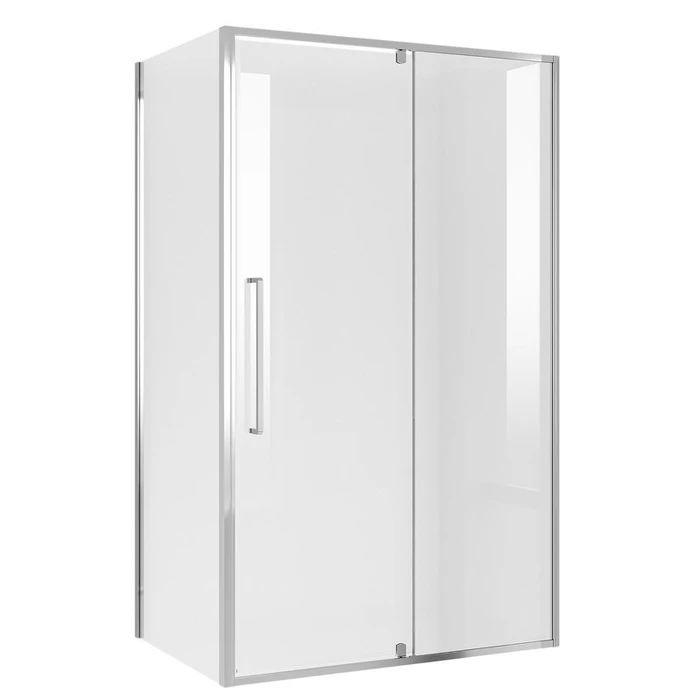 Душевое ограждение Niagara Nova NG-66-12A-A80-34 (120х80х195) прямоугольник,хром,дверь распашная,стекло прозрачное,2 места NG-66-12A-A80-34