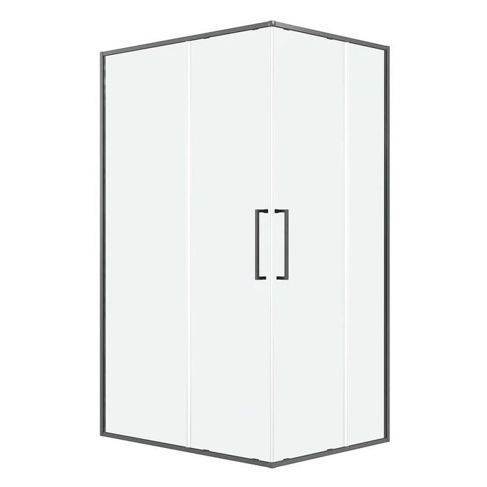 Душевое ограждение Niagara Nova NG-6336-1090GR (100х90х195) прямоугольник,графит,двери раздвижные,стекло прозрачное,1 место NG-6336-1090GR