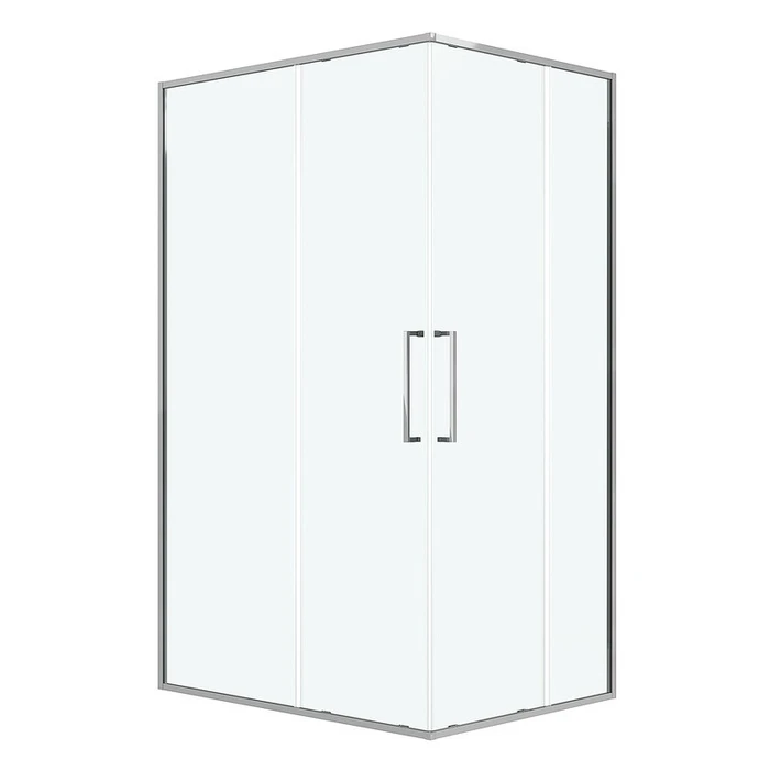 Душевое ограждение Niagara Nova NG-6636-1080 (100х80х195) прямоугольник,хром,двери раздвижные,стекло прозрачное,1 место NG-6636-1080