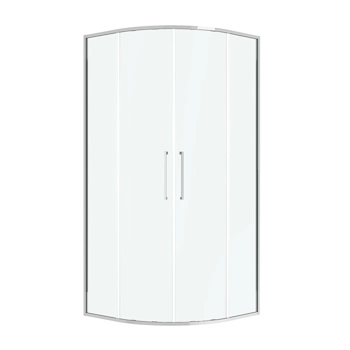 Душевое ограждение Niagara Nova NG-6637-90 (90х90х195) четверть круга,хром,двери раздвижные,стекло прозрачное,1 место NG-6637-90