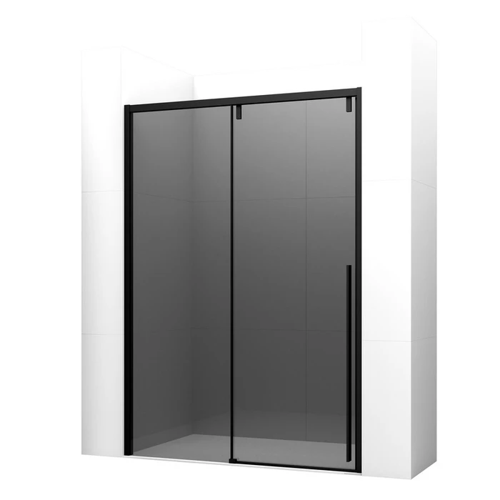 Дверь в нишу Ambassador Intense 110022202IBB (130х200) черный,стекло тонированное,раздвижная,1 место 110022202IBB