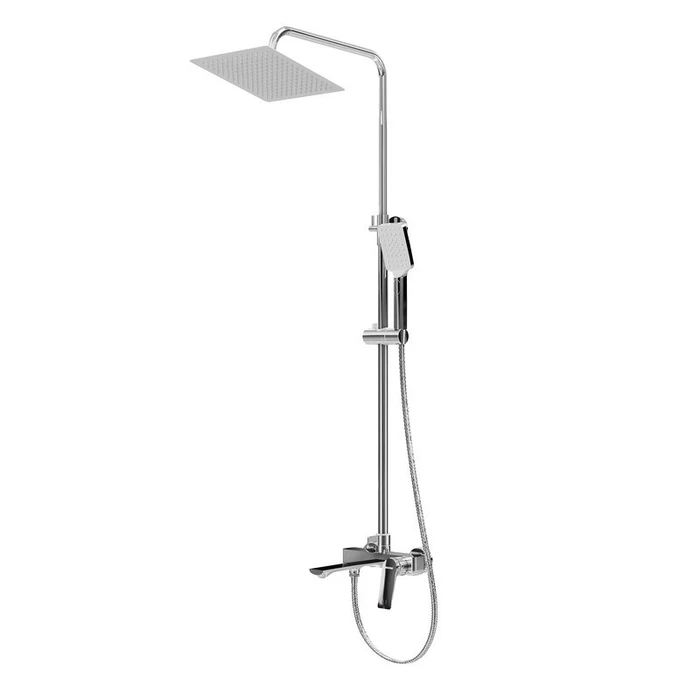Душевая стойка Grossman Cosmo 500.K35.02.100 с верхним душем,ручной лейкой и смесителем,хром глянцевый,1 место 500.K35.02.100
