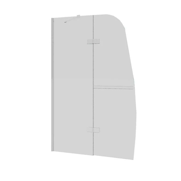 Шторка для ванны Grossman GR-102/2 (150х110) распашная,хром,стекло прозрачное,1 место GR-102/2
