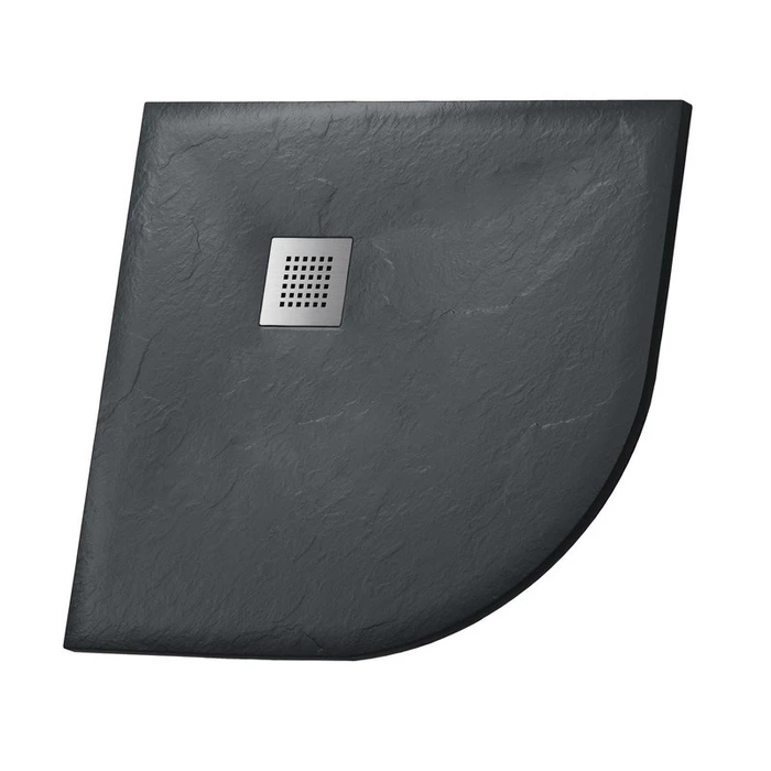 Душевой поддон Grossman Strong GR-S2100100 (100х100) из искусственного камня,1/4 круга,графит,1 место GR-S2100100