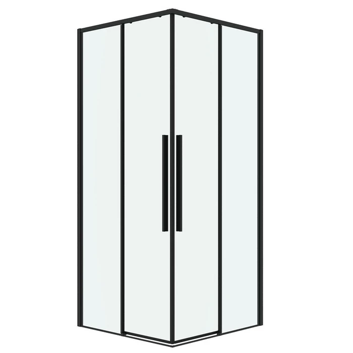 Душевое ограждение Grossman Galaxy 300.K33.01.8080.21.00 (80*80*195) квадрат,раздвижная,черный матовый,стекло прозрачное,1 место 300.K33.01.8080.21.00