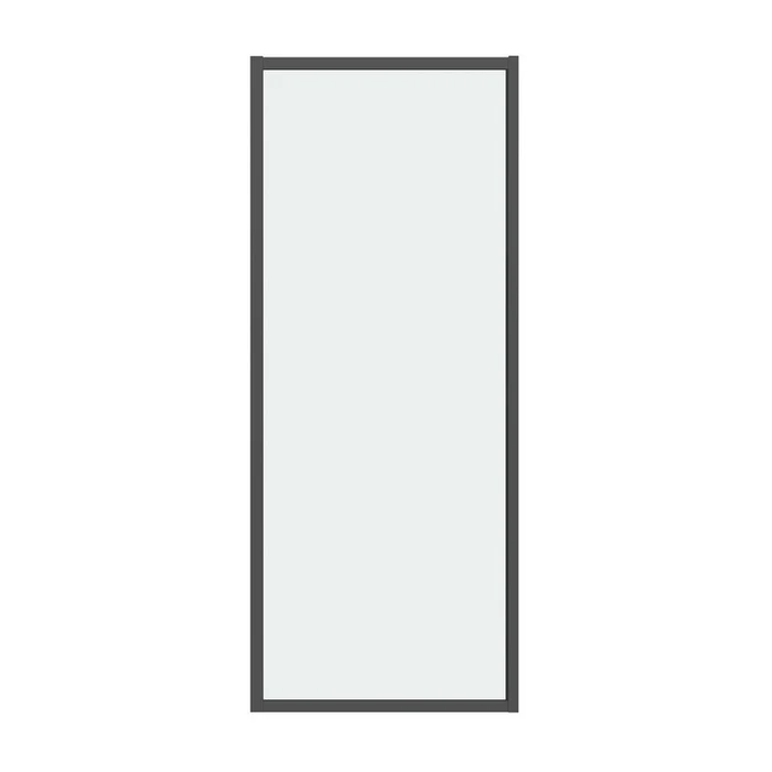Боковая стенка Grossman Style 200.K33.05.80.21.00 (80х195) черный матовый,стекло прозрачное, 1 место 200.K33.05.80.21.00