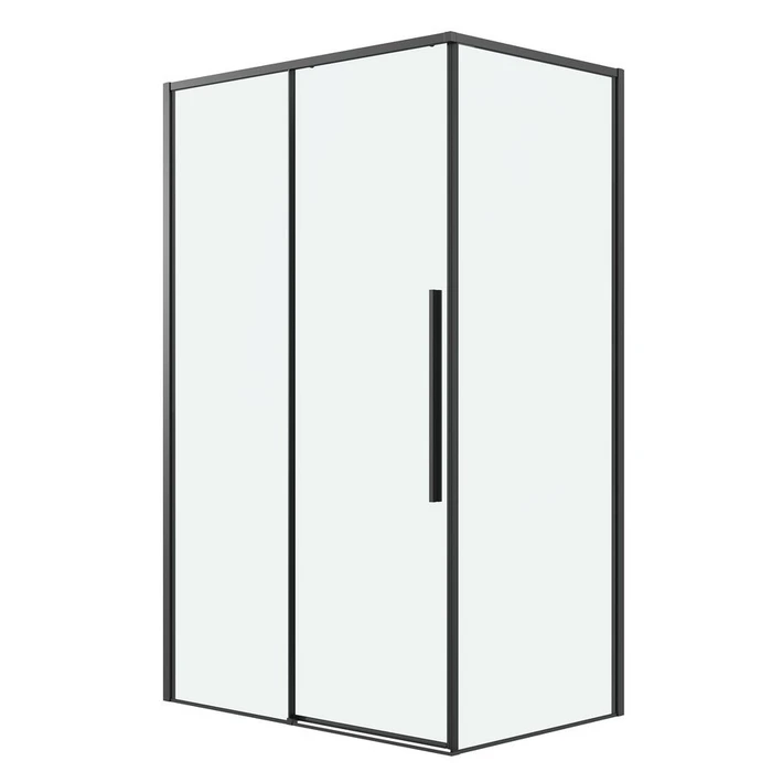 Душевое ограждение Grossman Galaxy 100.K33.01.110.21.00-200.K33.01.100.21.00 (110х100х195) раздвижная,черный матовый,стекло прозрачное,2 места 120.K33.01.1110.21.00
