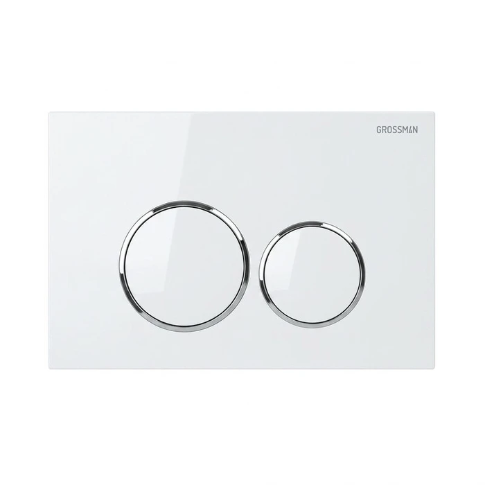 Клавиша смыва Grossman Galaxy 700.K45.01.000.000 белая глянцевая,1 место 700.K45.01.000.000