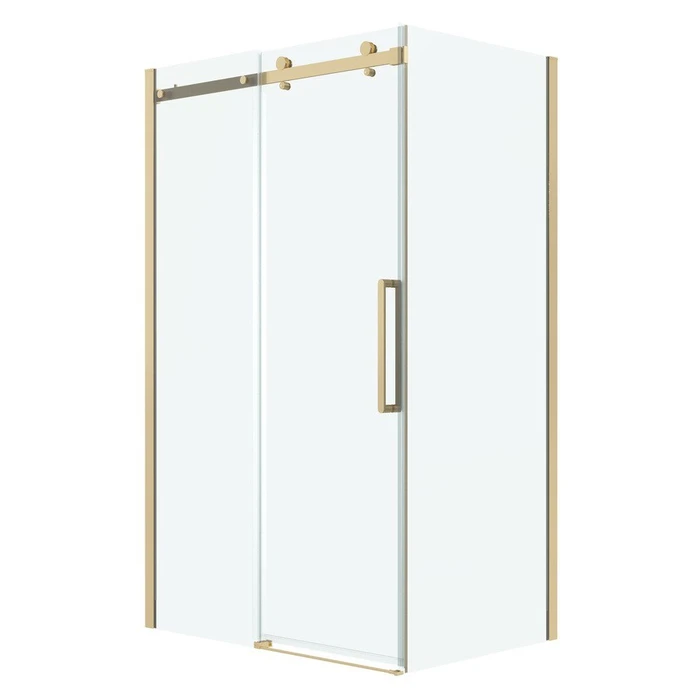 Душевое ограждение Grossman Classic 100.K33.04.150.32.00-200.K33.04.80.32.00 (150х80х195) раздвижная,золото сатин,стекло прозрачное,2 места 120.K33.04.1580.32.00