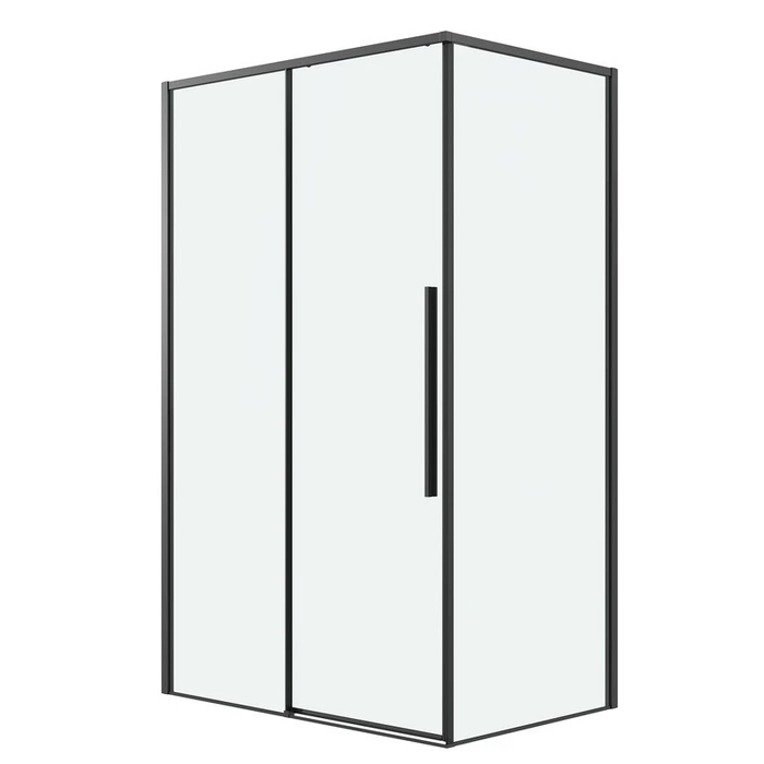 Душевое ограждение Grossman Galaxy 100.K33.01.120.21.00-200.K33.01.80.21.00 (120х80х195) раздвижная,черный матовый,стекло прозрачное,2 места 120.K33.01.1280.21.00