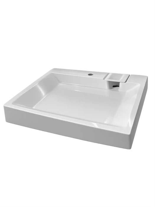 Раковина над стиральной машиной 60х60 литьевой мрамор Watersense Nancy W01934 W01934