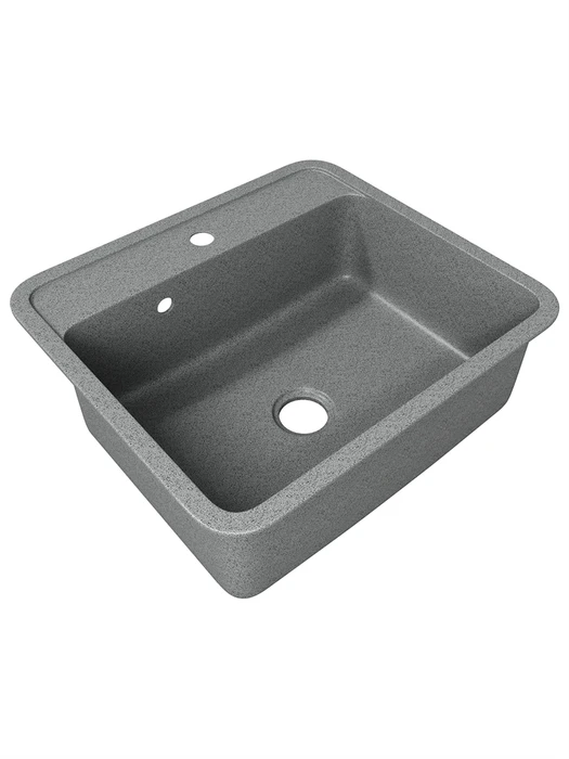 Мойка для кухни 56х50 темно-серая матовая Watersense Alina W02369 W02369