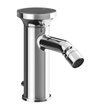 Gessi Origini смеситель для биде, соединительныйе шланги, донный клапан, в комплекте отделочная вставка, цвет хром 66007.031