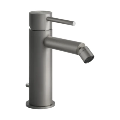 Gessi Flessa смеситель для биде однорычажный, донный клапан, соединительные шланги, цвет Steel Brushed 54007.239