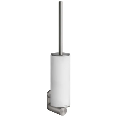 Gessi 316 ёршик настенный, колба белая, цвет Steel Brushed 54719.239