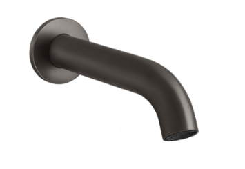 Gessi Bath-Shower 316 излив для ванны, заказывается отдельно смеситель удаленного управления, цвет Black Metal Brushed PVD 54008.707