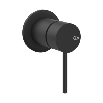 Gessi Flessa смеситель встраиваемый однорычажный на 1 выход, внешняя часть, цвет Matte Black 54019.299