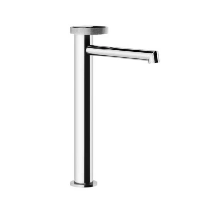Gessi Anello смеситель для раковины высокий, длинный излив, без донного клапана, соединительные шланги, цвет хром 63306.031
