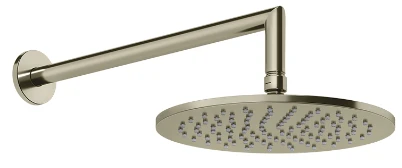 Gessi верхний душ ?250 мм, шарнирный с настенным держателем 358 мм, цвет Finox Brushed Nickel 63348.149
