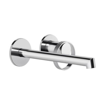 Gessi Anello смеситель настенный, длинный излив, без донного клапана, внешняя часть, цвет хром 63383.031