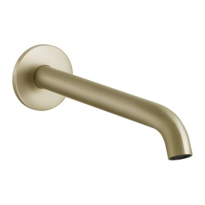 Gessi Flessa излив настенный, комбинируемый для смесителя удаленного управления, цвет Brushed Brass PVD 54110.727