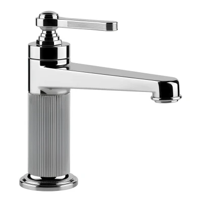 Gessi Venti20 смеситель для раковины без донного клапана, с соединительными шлангами, цвет хром 65002.031