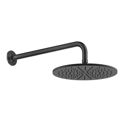 Gessi Inciso Shower верхний душ ?300 мм, шарнирный, на 1/2”, с защитой от известкового налёта, цвет Matte Black 58248.299