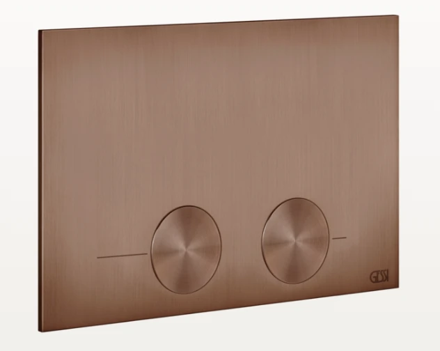 Gessi Total Look клавиша смыва Tece (TeceProfil, TeceBox), цвет Copper Brushed PVD 54617.708
