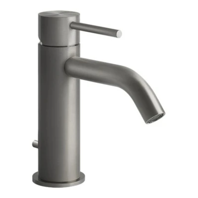 Gessi Flessa смеситель для раковины, донный клапан, соединительные шланги, цвет Steel Brushed 54001.239