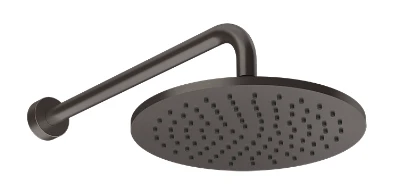 Gessi верхний душ для настенного крепления, поворотная, с защитой от известкового налёта, цвет Black Metal Brushed PVD 66148.707