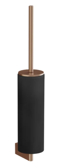 Gessi ёршик настенный, колба чёрный композитный материал, держатель, цвет Copper Brushed PVD 66420.708