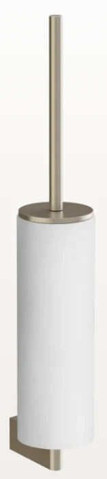 Gessi ёршик настенный, колба белый композитный материал, держатель, цвет Finox Brushed Nickel 66419.149
