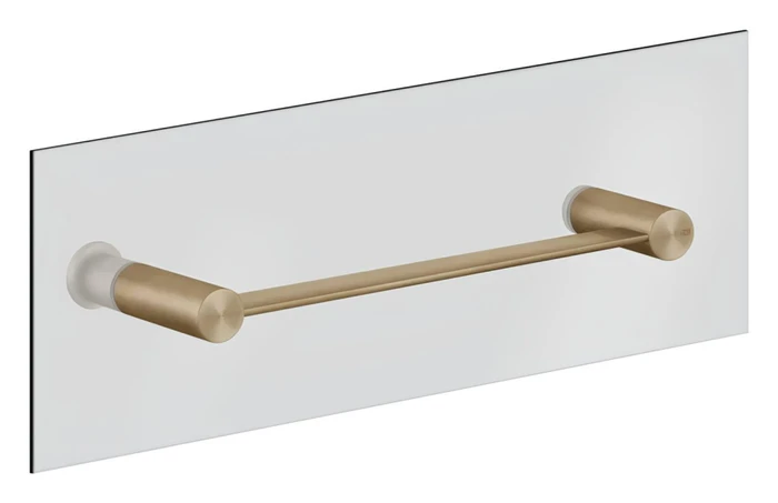 Gessi 316 Accessories полотенцедержатель 300 мм, для крепления на стекло, цвет Warm Bronze Brushed PVD 54921.726