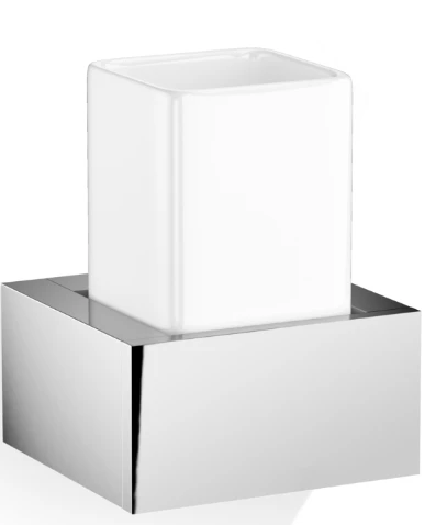 Стакан DECOR WALTHER BRICK 0591900 подвесной цвет белый хром 0591900