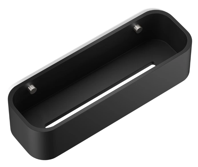 Душевая полочка DECOR WALTHER STONE DW 0973865 настенная цвет черный матовый сталь матовая 0973865