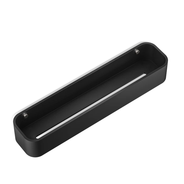 Душевая полочка DECOR WALTHER STONE DW 0973965 настенная цвет черный матовый сталь матовая 0973965