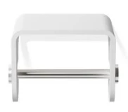 Держатель туалетной бумаги DECOR WALTHER STONE 0974555 подвесной цвет белый сталь матовая 0974555