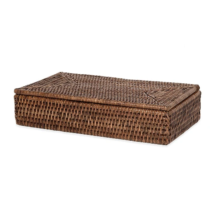 Контейнер DECOR WALTHER BASKET 0941592 с крышкой цвет ротанг темный 0941592