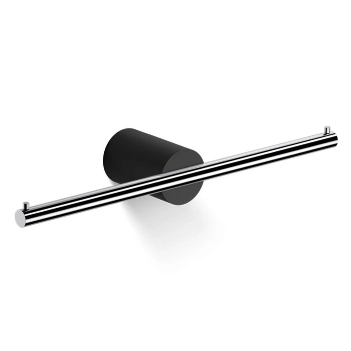 Держатель туалетной бумаги DECOR WALTHER STONE 0974964 подвесной двойной цвет черный матовый хром 0974964