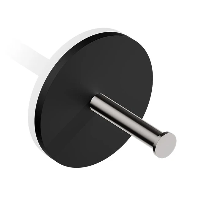 Держатель туалетной бумаги DECOR WALTHER STONE 0974465 подвесной цвет черный матовый сталь матовая 0974465