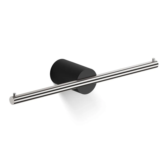 Держатель туалетной бумаги DECOR WALTHER STONE 0974965 подвесной двойной цвет черный матовый сталь матовая 0974965
