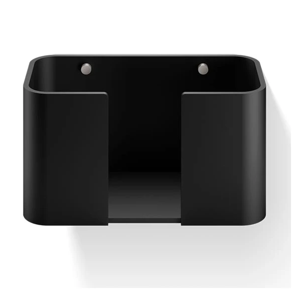 Диспенсер для салфеток DECOR WALTHER STONE 0974265 настенный цвет черный матовый/сталь матовая 0974265