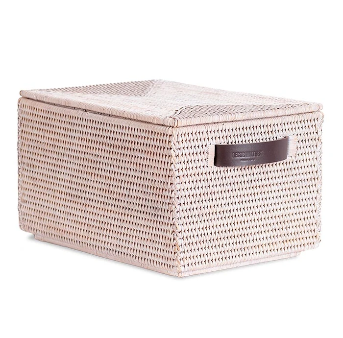 Коробка универсальная DECOR WALTHER BASKET 0941091 с крышкой цвет ротанг светлый 0941091