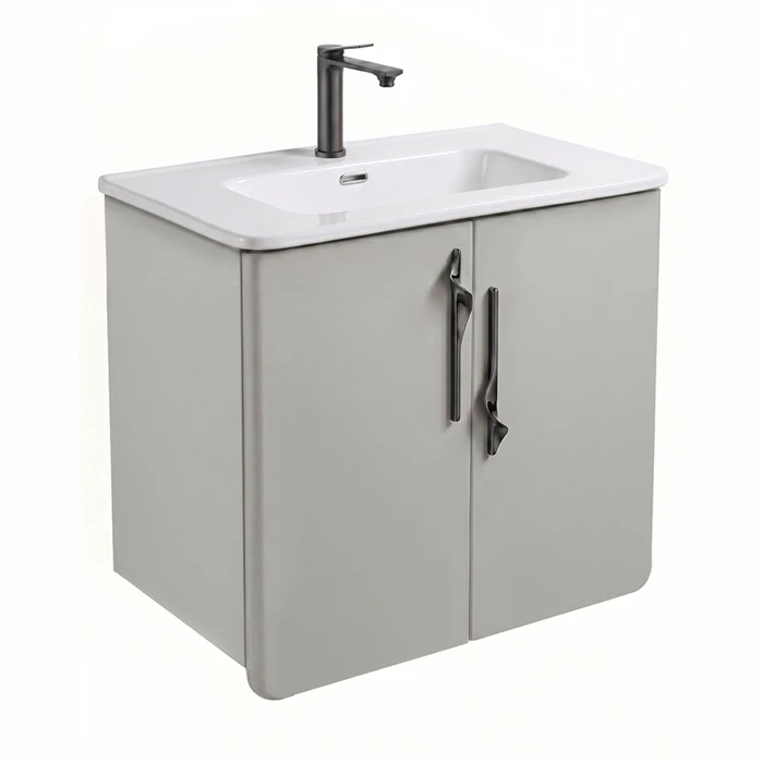 80 Тумба "Клауди 80" №5 (ум. Мирра 800) подвесная, цвет Платина серый EG010731