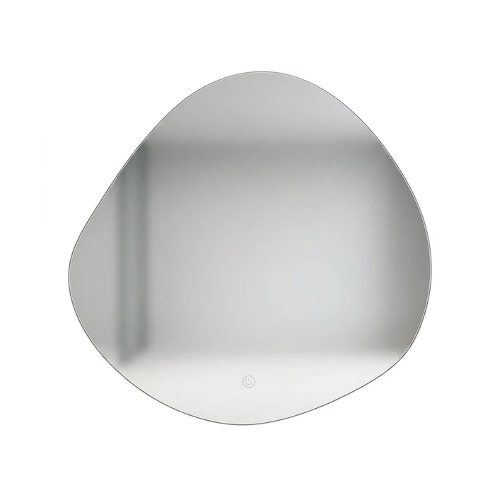 Зеркало Оникс 70х65 лайт криволинейное с LED подсветкой (2 варианта навеса) EG500089