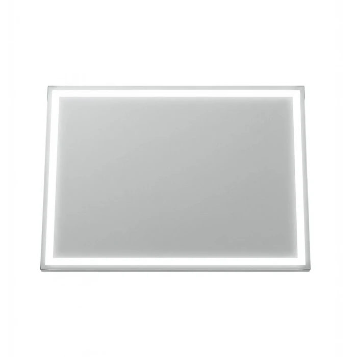 Зеркало Легато 100x80 лайт прямоугольное с LED подсветкой (2 варианта навеса) EG500082