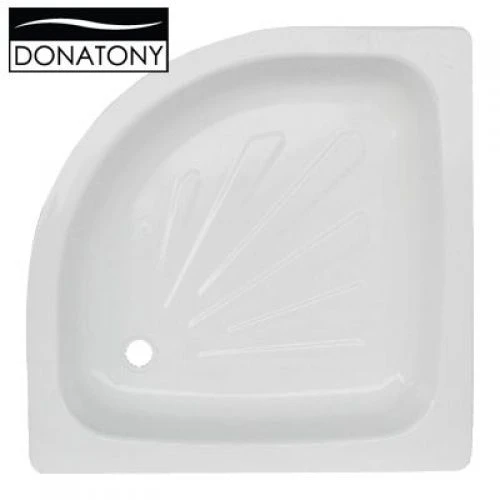Поддон "Donatony" 800*800*160 стальной полукруглый белый 0202.324С1